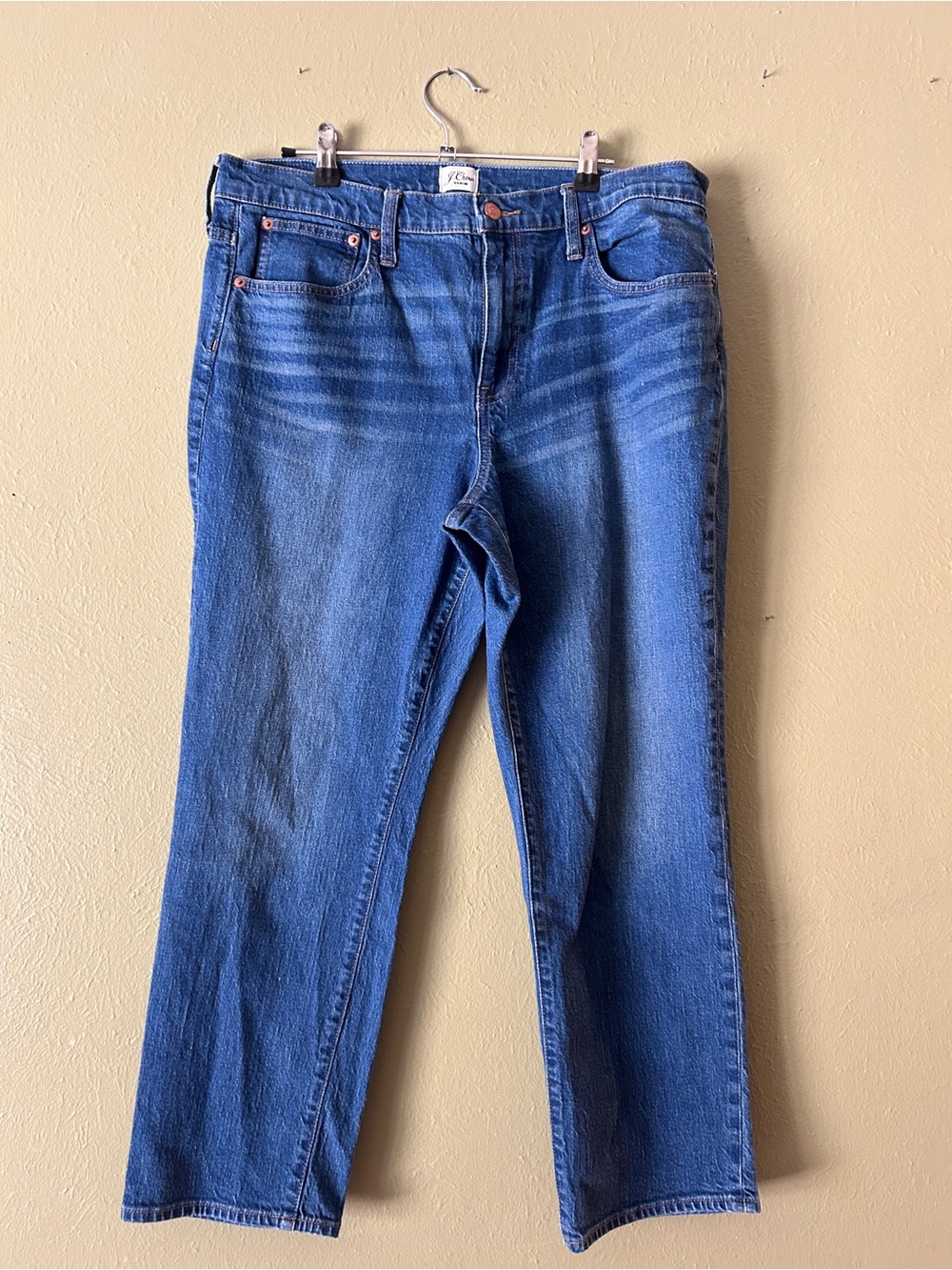 J. Crew Slim Boyfriend Jean Preppy Classic Minimalist Mid Blue Size 31